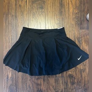 Nike Black Circle Skater Tennis Skirt with Swoosh